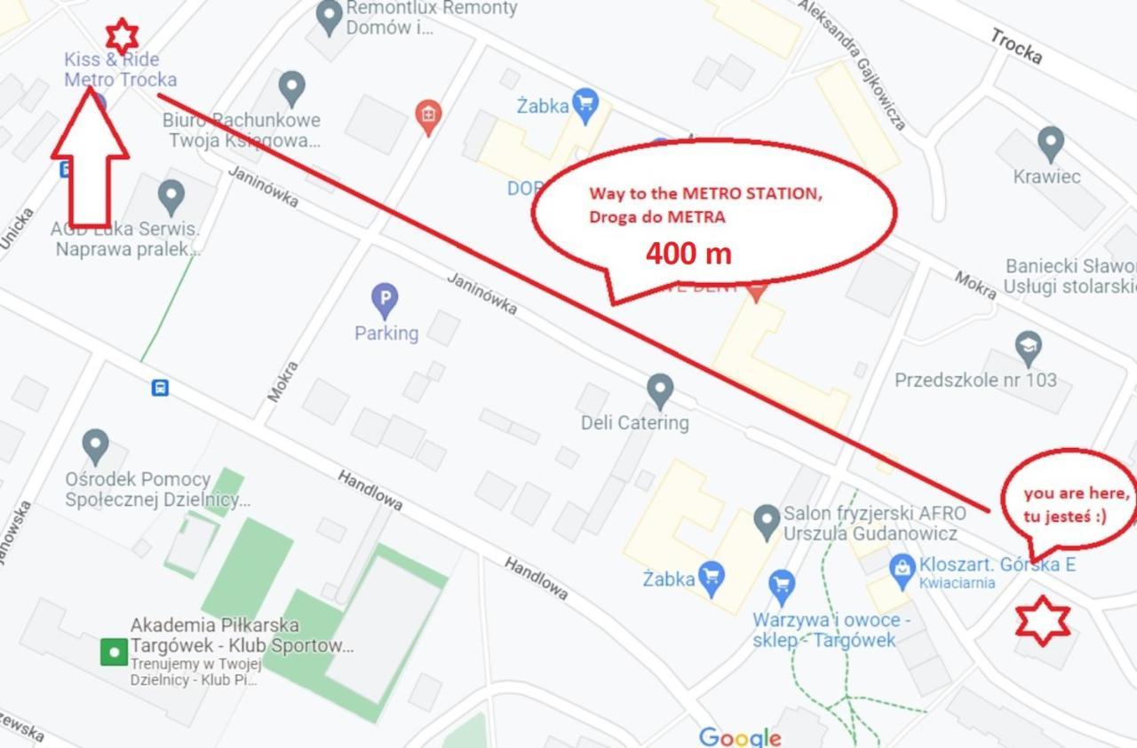 Metro Trocka Apartment Варшава Екстер'єр фото